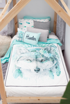 Wolf Doona Cover - Mint