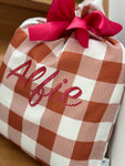 Earth Linen Gingham - Santa Sack