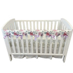 ⭐️ READY TO SHIP⭐️Peony Blossom Cot Teething Rail Guards with Ribbon