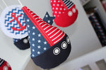 Musical Mobile-Sail Boat Navy Red & Navy 