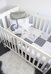 Star and marble patch cot set 