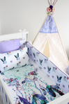 Lilac and Teal Dreamcatcher  Cot Set  