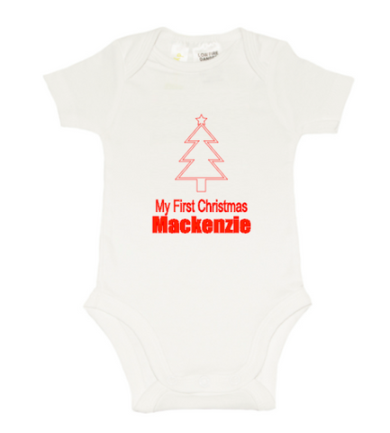 Christmas Romper - First Christmas - Tree
