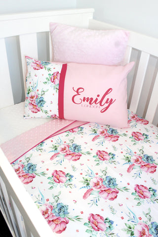 Emily Peony Comforter - Hoot Designz