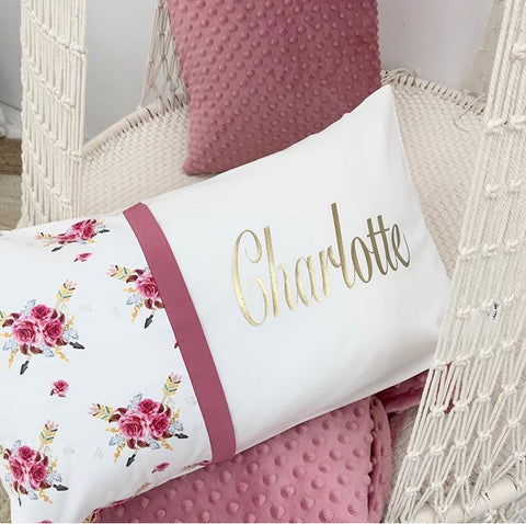 Boho Harlow Floral Personalised Cushion - Hoot Designz
