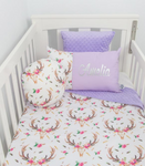 Boho Stag Floral Comforter - Frankie & Fawn - Hoot Designz