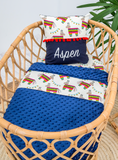 Aspen Bassinet Blanket - Hoot Designz