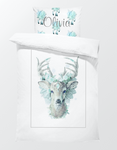 Bohemian Deer Mint Bed Set - Hoot Designz