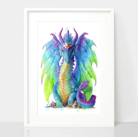 Jewel Dragon Art Print