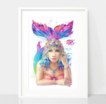 Beautiful Mermaid Print - Spirit Animal Totem Series