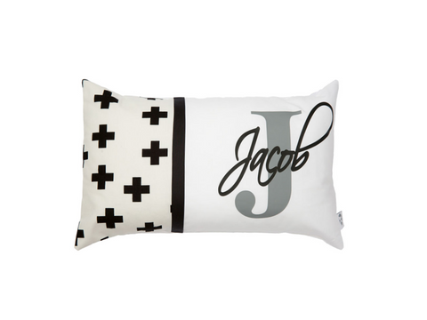 Swiss Cross Personalised Cushion - Hoot Designz