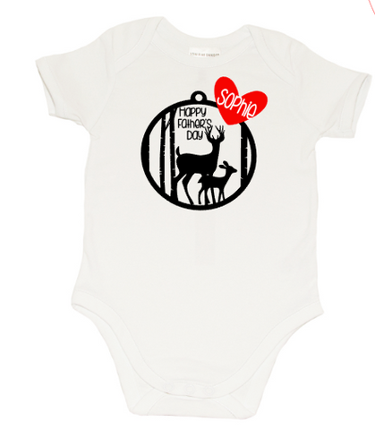 Fathers day Romper - Stag's
