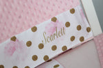 Scarlett Floral & Gold Dot Cot Set - PREMIUM