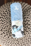 Personalised Pram Blanket - Baby Blue Mink | Stag