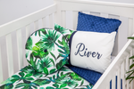 River Palm Leaf Personalised Cushion