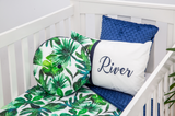 River Palm Leaf Personalised Cushion