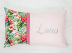 Hibiscus Blush Personalised Cushion