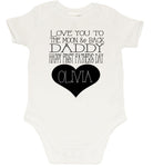 Fathers day Romper - To the Moon & Back