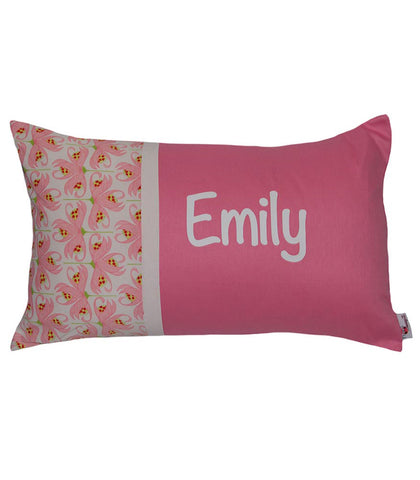 Personalised Cushion Pink Lillies